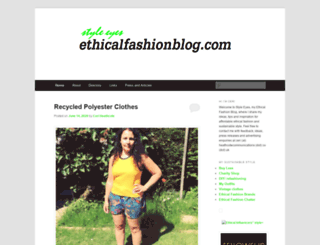 ethicalfashionblog.com screenshot