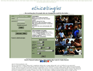 ethicalsingles.com screenshot