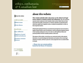 ethics-euthanasia.ca screenshot