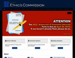ethics.alabama.gov screenshot