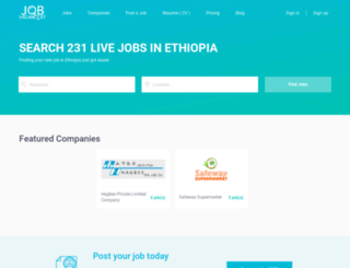 ethio.mysmartjobboard.com screenshot