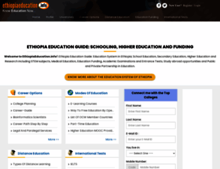ethiopiaeducation.info screenshot