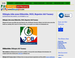 ethiopianjob.com screenshot