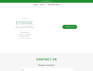 ethnicsandwich.com screenshot