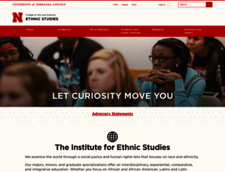 ethnicstudies.unl.edu screenshot