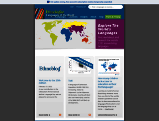 ethnologue.com screenshot