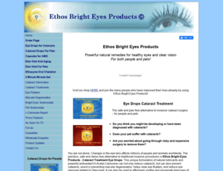 ethosbrighteyesproductsltd.com screenshot