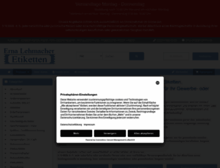 etiketten-lehmacher.de screenshot