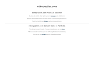 etiketyazilim.com screenshot