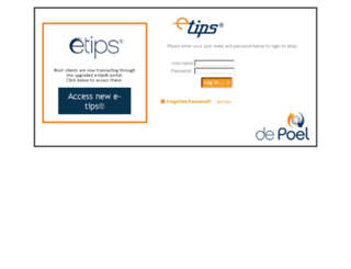 etips.secure-depoel.co.uk screenshot