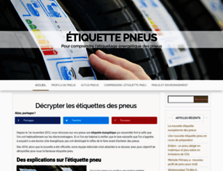 etiquette-pneus.com screenshot