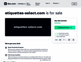 etiquettes-select.com screenshot