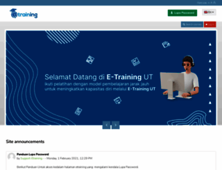 etraining.ut.ac.id screenshot