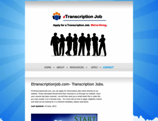 etranscriptionjob.com screenshot