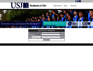 etudiant.usj.edu.lb screenshot