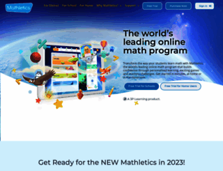 eu.mathletics.com screenshot