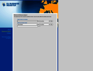eubusinessregister.org screenshot