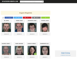 eugenemugshots.com screenshot