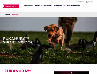 eukanubasportingdog.com screenshot