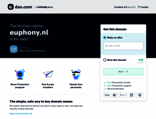 euphony.nl screenshot