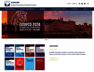 eurasip.org screenshot