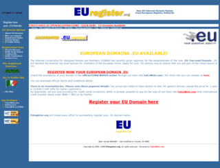 euregister.org screenshot