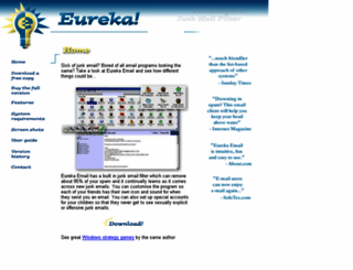 eureka-email.com screenshot