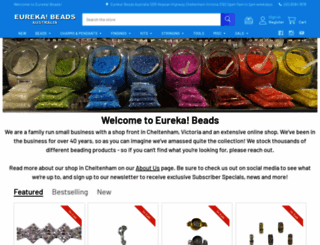 eurekabeads.com.au screenshot