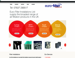 euro-filterinstallations.co.uk screenshot
