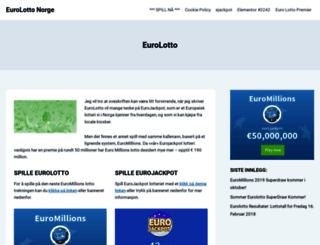 euro-lotto-norge.com screenshot