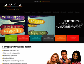 euro-nyelviskola.hu screenshot