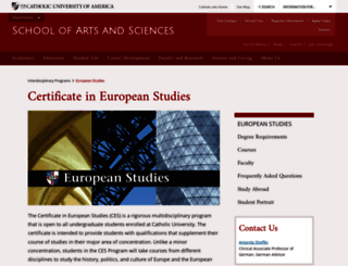 euro.cua.edu screenshot