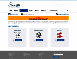 eurobikeparts.com screenshot