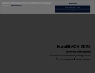 euroblech.com screenshot