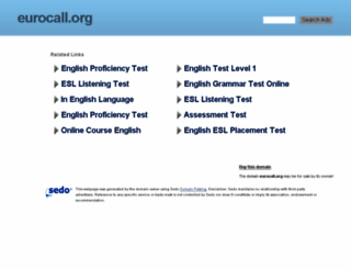 eurocall.org screenshot