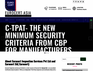 eurocert.asia screenshot