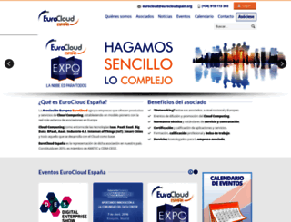 eurocloudspain.org screenshot