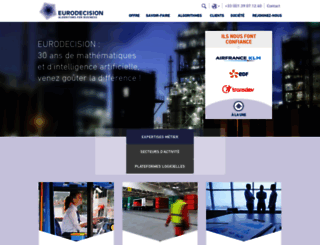 eurodecision.fr screenshot