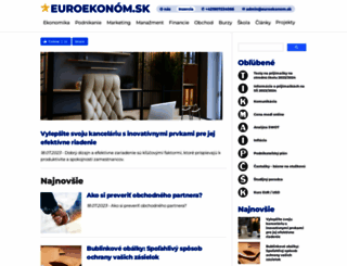 euroekonom.sk screenshot