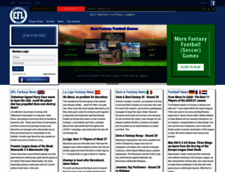 eurofantasyleague.com screenshot