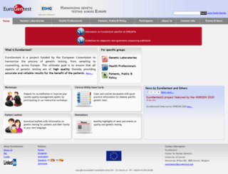 eurogentest.org screenshot