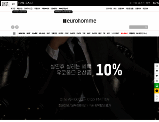 eurohomme.co.kr screenshot