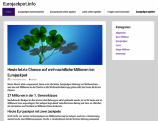 eurojackpot.info screenshot