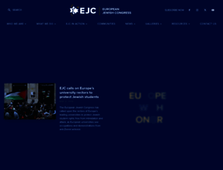 eurojewcong.org screenshot