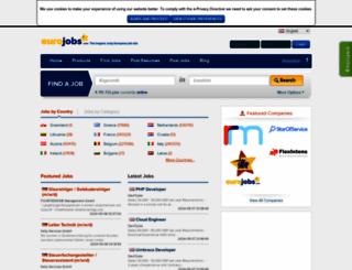 eurojobs.com screenshot