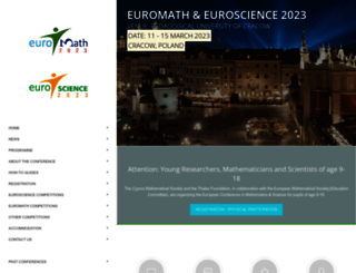 euromath.org screenshot