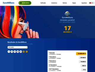 euromilhoes.com screenshot