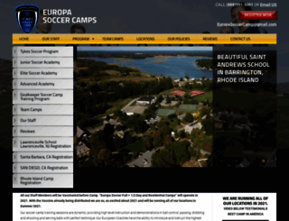 europasoccercamp.com screenshot