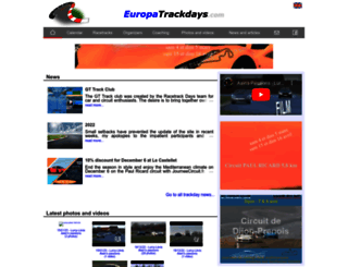 europatrackdays.com screenshot