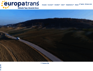 europatrans.com.tr screenshot